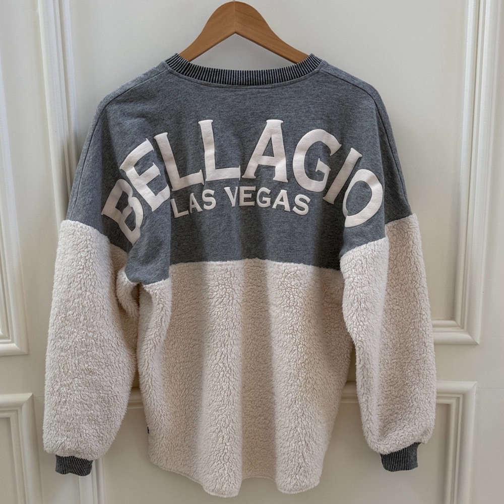 Gray and Cream Men's Sweater